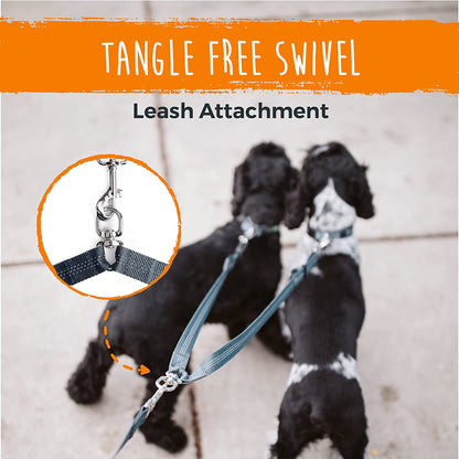 Double Dog Leash | Dual Dog Leash, Two Dog Leash, Multiple Dog Leash for 2 Dogs, Double Leash for Dogs, Leash Splitter for Large and Small Dogs, 2 Dog Leash, Double Clip Dog Leash Coupler